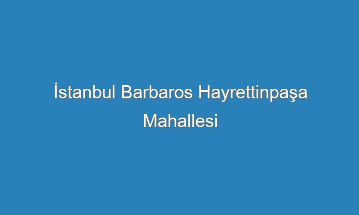 İstanbul Barbaros Hayrettinpaşa Mahallesi Kompresör Servisi