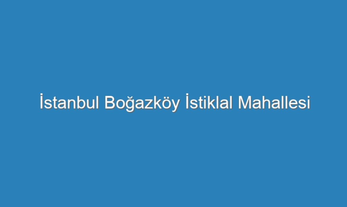 İstanbul Boğazköy İstiklal Mahallesi Kompresör Servisi