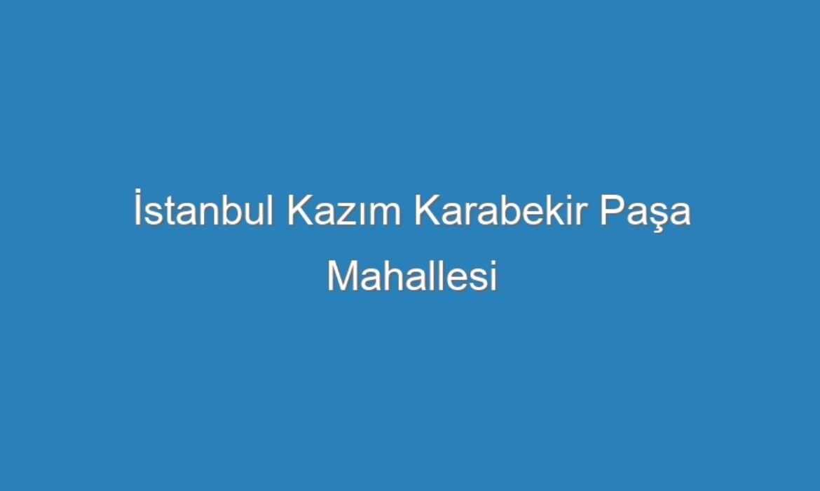 İstanbul Kazım Karabekir Paşa Mahallesi Kompresör Servisi