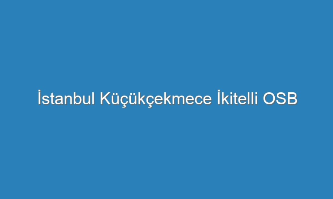 İstanbul Küçükçekmece İkitelli OSB Kompresör Servisi