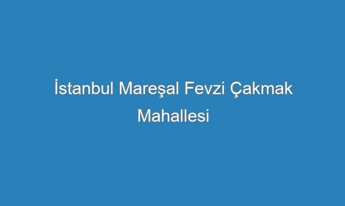 İstanbul Mareşal Fevzi Çakmak Mahallesi Kompresör Servisi