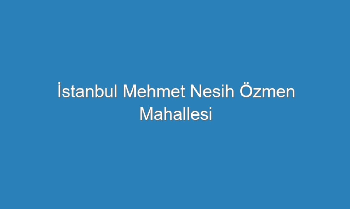 İstanbul Mehmet Nesih Özmen Mahallesi Kompresör Servisi