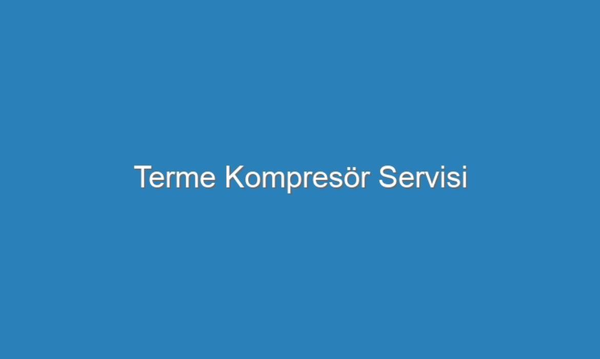 Terme Kompresör Servisi